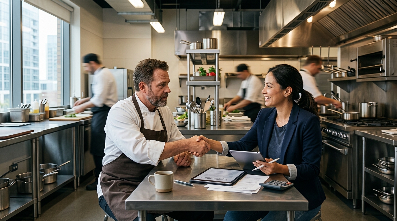 Illustration: Securing Commercial Kitchen Equipment Financing with Bad Credit in 2026