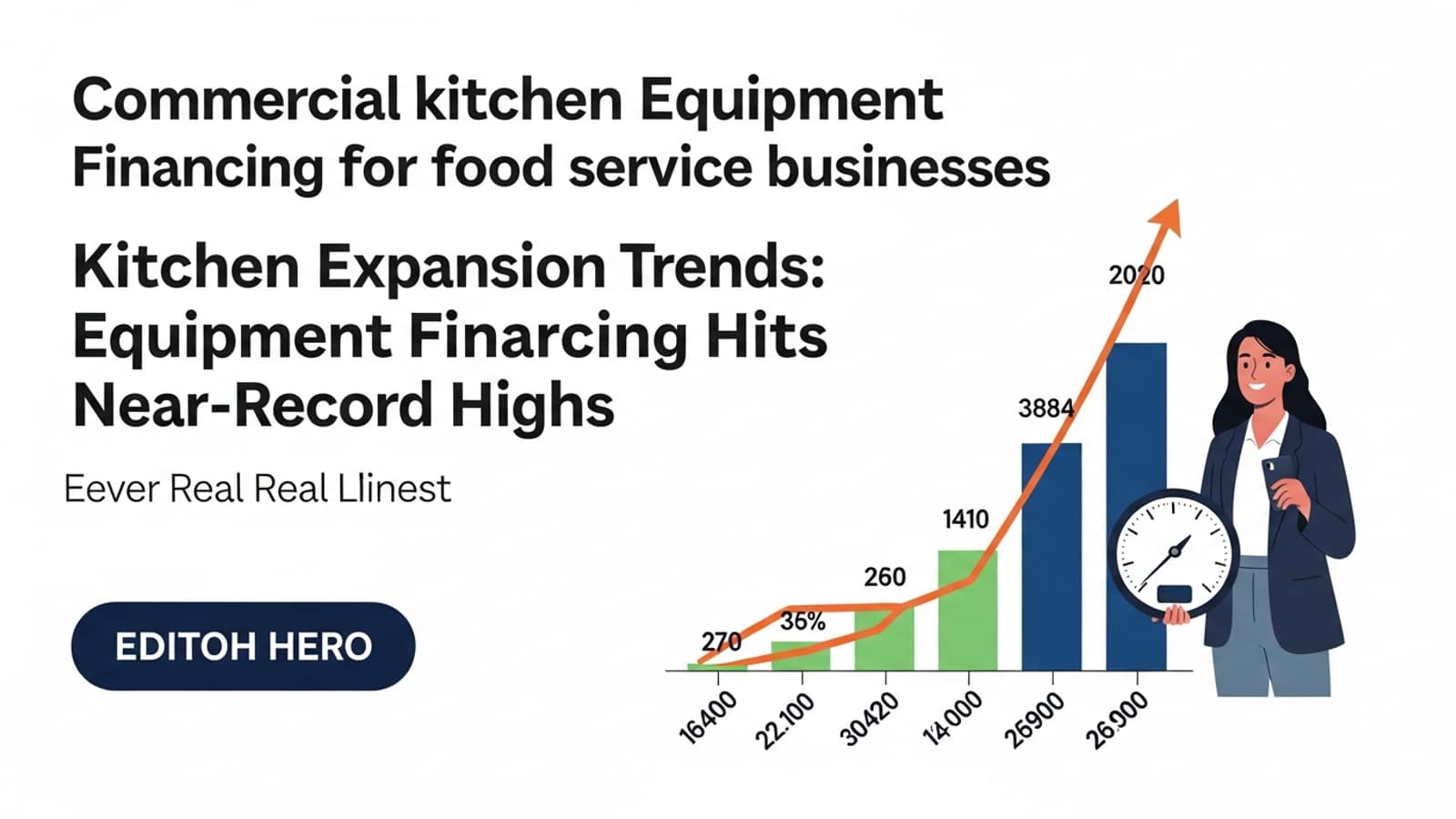 Illustration: Kitchen Expansion Trends: Commercial Equipment Financing Hits Near-Record Highs