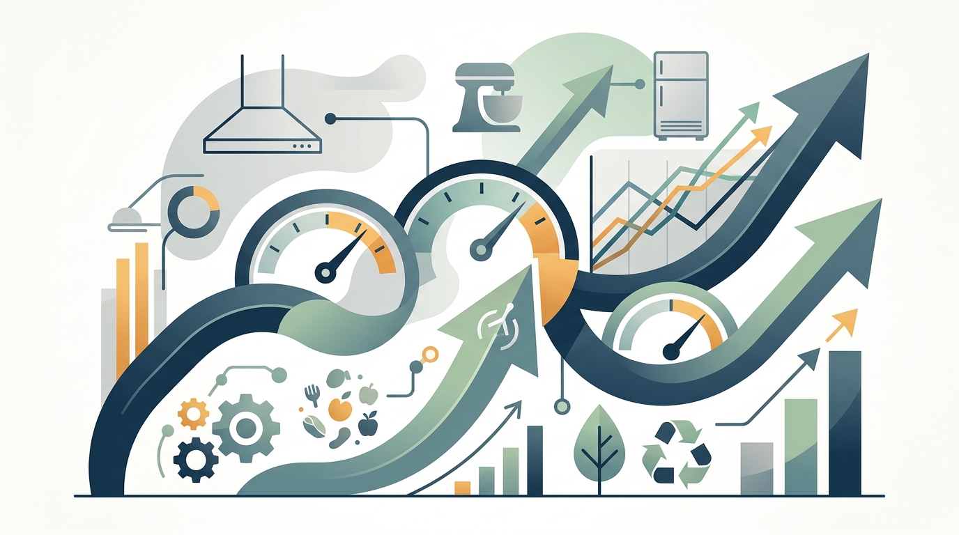 Illustration for What's driving it: Commercial Kitchen Equipment Market Valuation Hits $40.3B in 2026