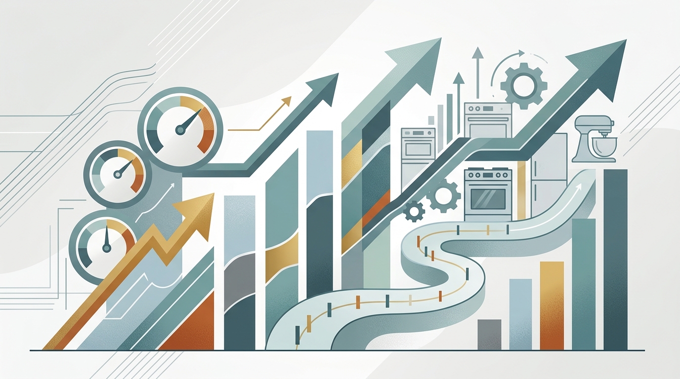 Illustration for Why this matters for your business: Commercial Kitchen Equipment Market Valuation Hits $40.3B in 2026