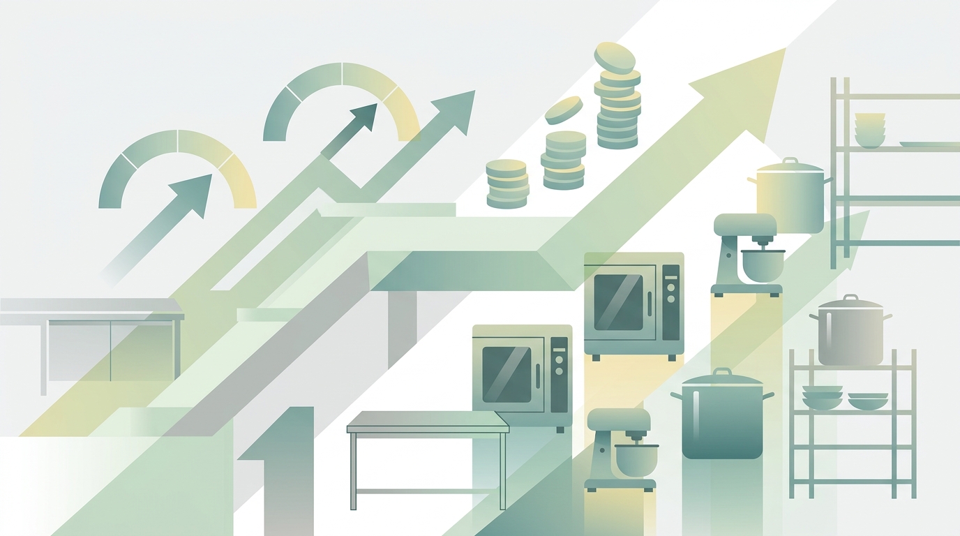 Illustration: Kitchen Equipment Market Surges: What Record Valuation Means for Your Bottom Line